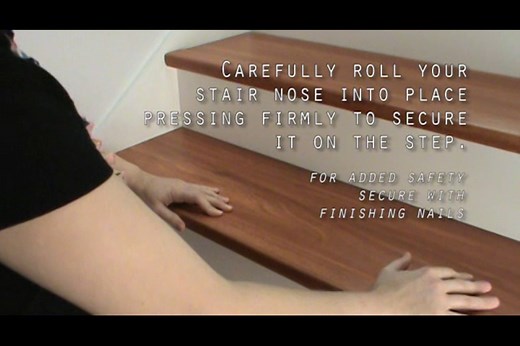 LVT Flush Stair Nose Installation