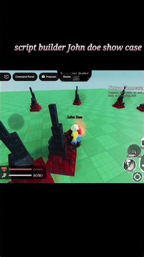 script builder John doe show case #robloxforsaken