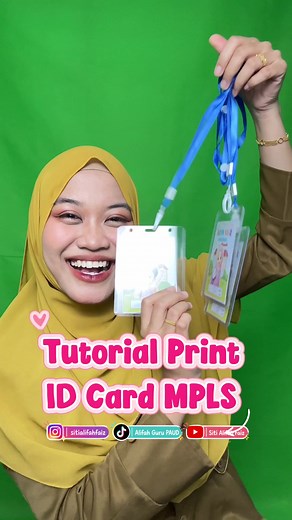 Contoh dan Cara Print ID Card MPLS PAUD (Ukuran & Desain Lucu)