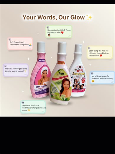 We love hearing your Soft Flower stories How has your favorite lotion made your skin feel softer, smoother, or more confident? Share your glow journey in the comments your story might inspire someone else’s self-care routine. #SoftFlowerCommunity #SoftFlowerCare #ShareYourGlow #SoftFlowerLove #creatorsearchinsights