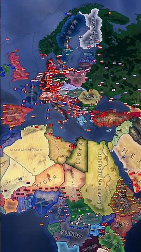 KAISERREICH MOD - TOTAL WAR / HOI4 TIMELAPSE #history #heartsofiron4 #hoi4 #strategygame