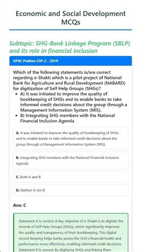 SHG-Bank Linkage Program SBLP and its role in financial inclusion