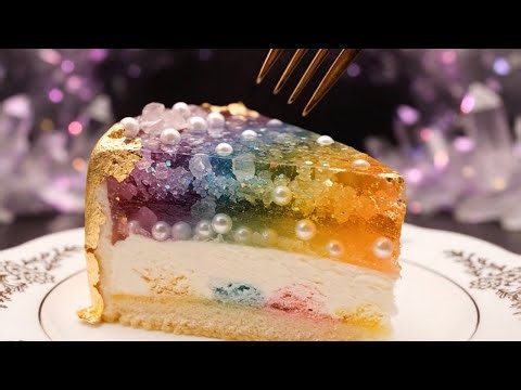 ✨ Magical Cakes ASMR Compilation 🍰 | Golden Fork Satisfying Slices 💛
