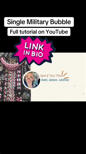 A Single Military Bubble Braid is a structured and bold ribbon braid with a distinctive bubble-like appearance, often used in #military or patriotic-themed homecoming mums. This braid is crafted using wide, stiff ribbons to create evenly spaced, rounded “bubbles” along a single vertical column. This braid is a popular choice for military-themed mums, as it conveys strength, discipline, and a striking visual appeal. It can be customized with metallic accents, stars, or other embellishments to enh