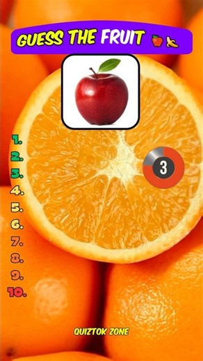 Guess the Fruit Quiz 🍎 | Easy to Hard Fruit Challenge (99% Fail #10!) #quizshorts #quiz