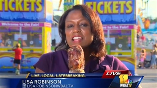 Best Blooper: Reporter Mistakes Turkey Leg For Microphone In Silly Clip