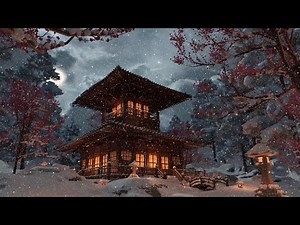 Japanese Winter Ambience with Snow, Snowfall & Blizzard