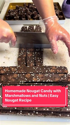 Homemade Nougat Candy Recipe with Marshmallows