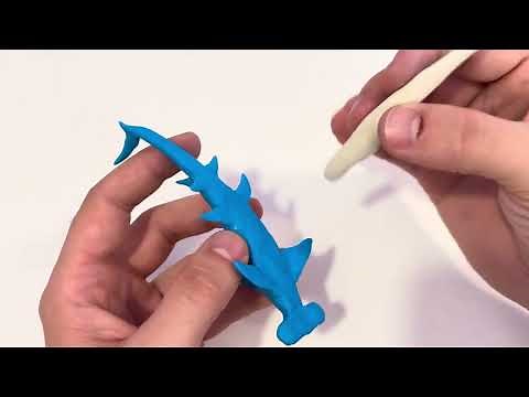 Sculpting a Hammerhead Shark from Clay 🦈 | Easy Clay Art for Kids & Adults