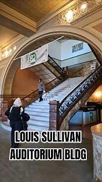 Roosevelt University inside the Auditorium Building designed by Losui Sullivan in 1889 in Chicago
