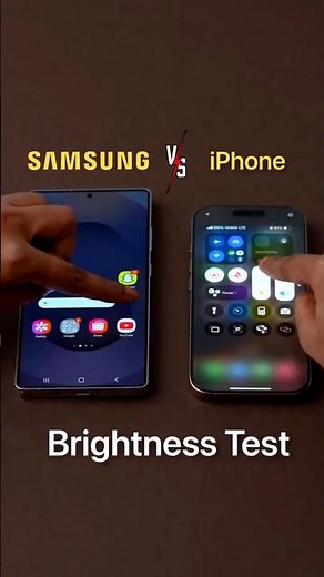 iPhone vs Samsung Screen Brightness — The Results SHOCKED Me! 🔥