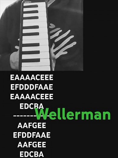 Wellerman (Traditional Sea Shanty), melódica tutorial de notas, sheet music, lyrics in description.