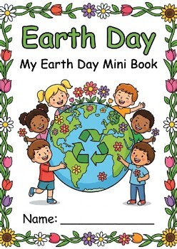 Earth Day Emergent Reader Mini Book Reading Activity Kindergarten Prek Preschool