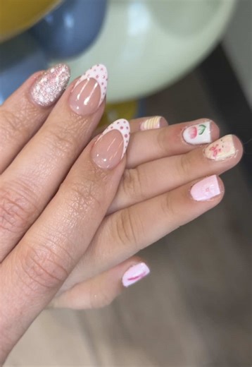 Spring Nail Art for Mom & Baby Girl