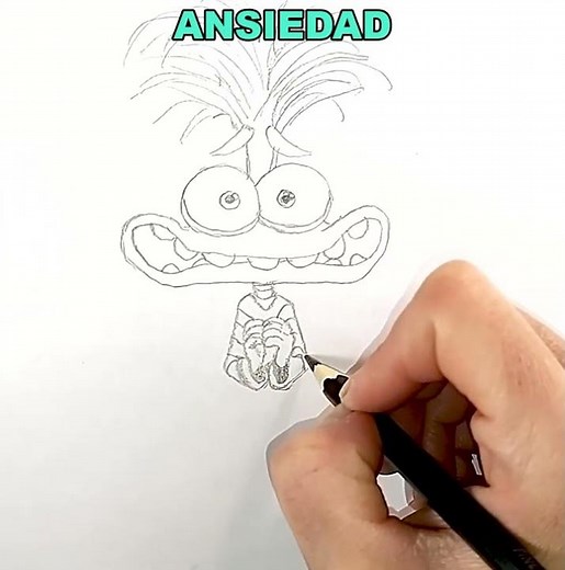 Dibujamos a Ansiedad de Intensamente 2 | Dibujos para niños
