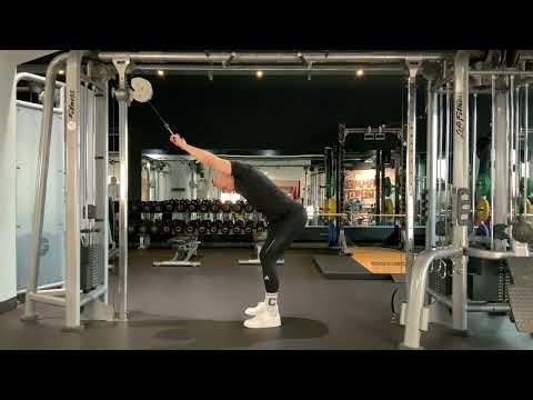 0928 | Standing Lat Pullover w/ Cable