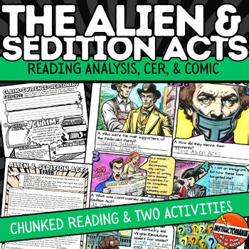 The Alien & Sedition Acts Early America New Nation US History Activities & CER
