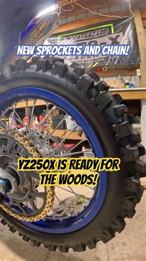 YZ250X gearing is ready for the woods! #woodsriding #yz250x #offroadmotorcycle
