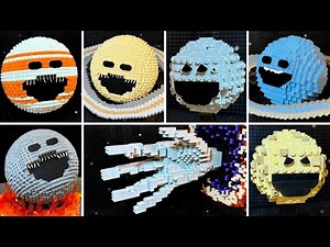 LEGO The Moon Woke up VS Saturn Woke up VS Jupiter Woke up VS Uranus Woke up VS Giant Alien