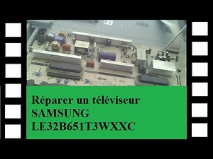 Comment réparer une télévision SAMSUNG LE32B651T3WXXC qui ne s'allume pas./ condensateur HS