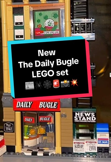🗣️Extra, extra read all about it 📰: the Daily Bugle is the newest set on the block🚨📸👌🏾. #legobuilder #legodailybugle #legodisplay #legocity #nyclego