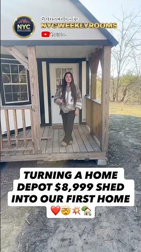 They Built a Tiny Home From a Shed for Cheap — Full Cost Breakdown 🤑🏡