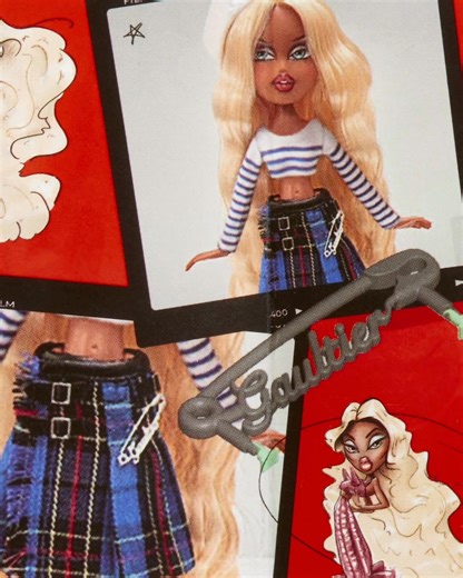 Passion for high fashion 👄 Bratz x Jean Paul Gaultier brings Sasha to life in iconic looks. Grab this iconic doll before she’s gone! | Bratz