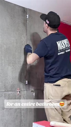 Before a single tile is set, proper preparation is key. This shower installation features RedGard waterproofing to protect against moisture, followed by the installation of large-format tile for a clean, modern look with fewer grout lines. Every step is carefully executed to ensure durability, performance, and a polished finish. At Maxwell Building Services, quality craftsmanship starts behind the walls and shows in every detail. Royal Oak, MI #ShowerTile #BathroomRemodel #LargeFormatTile #Water