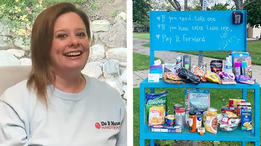 26K views · 752 reactions | Farran and Jon Skinner, owners of Do It Now Handyman in Huntington Beach, are using leftover materials to construct neighborhood food pantries and filling them with free necessities  Share the positive stories happening in your community using #GoodNeighbor so we can lift spirits and highlight the helpers across the country ✨ | The Kelly Clarkson Show | Facebook