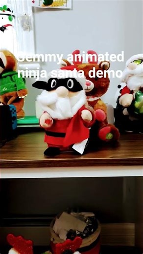 Gemmy animated ninja santa demo