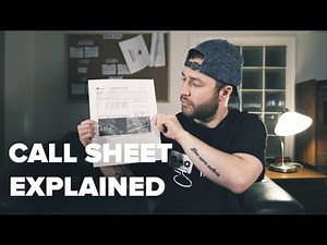 Call Sheet EXPLAINED | How to Create a Call Sheet (Template Provided)