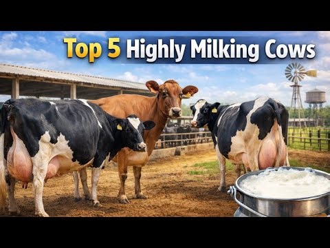 Top 5 Highly Milking Cows with the Biggest Udders in the World
