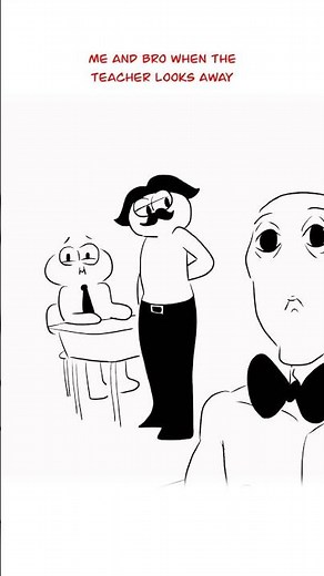 Me And Bro In Class 😂 (Animation Meme) #shorts