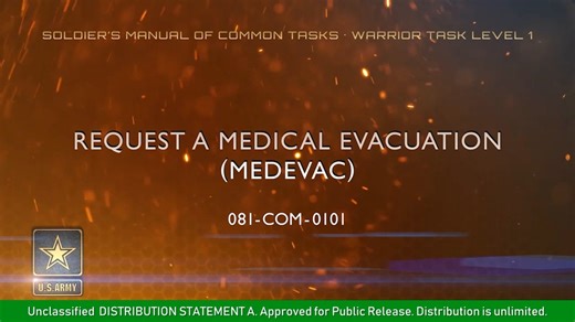 SMCT: Request a Medical Evacuation (MEDEVAC)