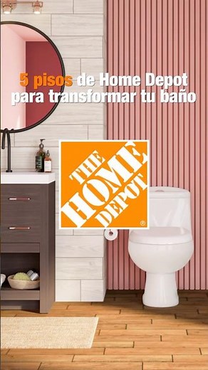 🛁 5 pisos de Home Depot para TRANSFORMAR tu baño