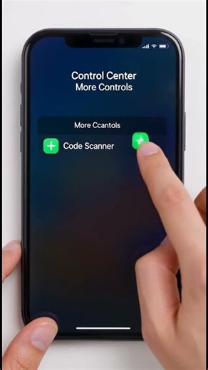 Scan QR codes faster by adding it to your control center #Shorts