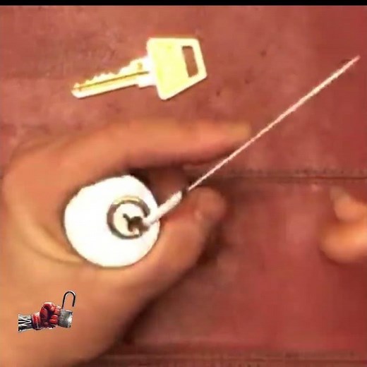 fast open, US Lock Mortise Cylinder Zipped open with a Sparrows Offset Hybrid