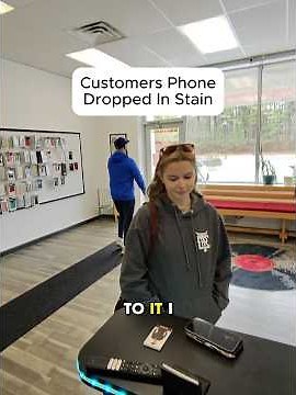 CUSTOMERS PHONE DROPPED IN STAIN!!! #brokenfix #smartphone #problemfix #cellphone #mobilephone