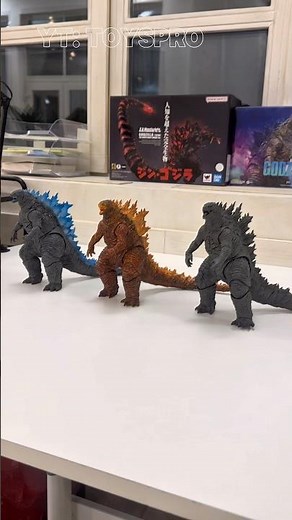 Hiya Toys Godzilla Trio Showcase — Heat Ray, Thermo & Pre-Evolved