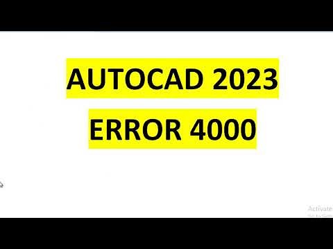 Install error: AutoCAD 2023 The install couldn’t finish. Error 4000 ” when installing AutoCAD-based
