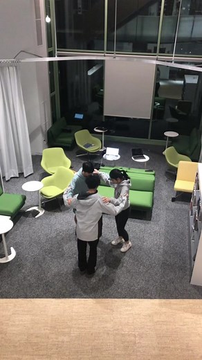 Late Night Studying at MIT Library