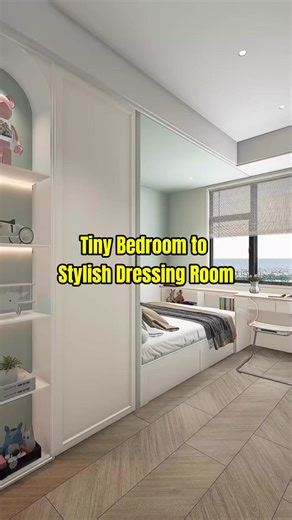 12K views · 258 reactions | Maximize Every Inch! Turn your cozy bedroom into a chic dressing room with these space-saving tips. Say goodbye to clutter and hello to style! ✨ Follow us for more design inspiration.#bedroom #bedroomdecor #homedecor #interiordesign | Homecraft Designer | Facebook
