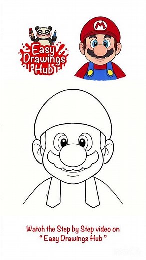 How to draw Super Mario from the Super Mario Bros Movie