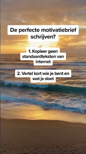 De Perfecte Motivatiebrief