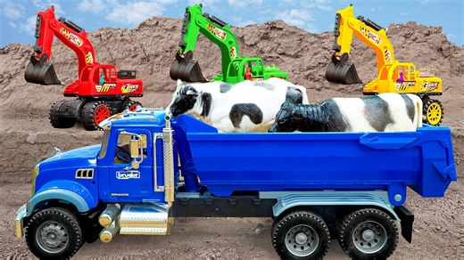 61K views · 577 reactions |  Toy Construction Vehicles Transporting Cows on Dirt Mountain | Divertido y Educativo para Niños #Juguetes, #Construcción, #Niños, #Educativo, #Diversión, #Camiones, #Excavadoras, #Tractores, #FYP, #YouTubeKids, #aprendizaje | Kids Toy TV | Facebook
