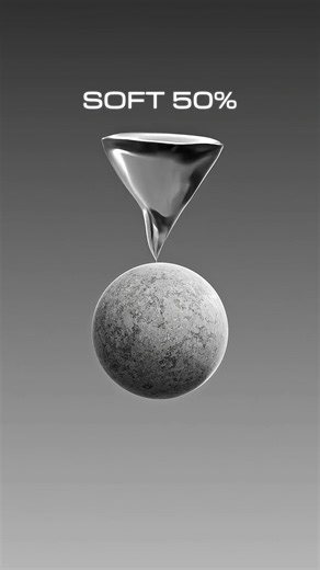 0% vs 100% Soft 3D Simulation