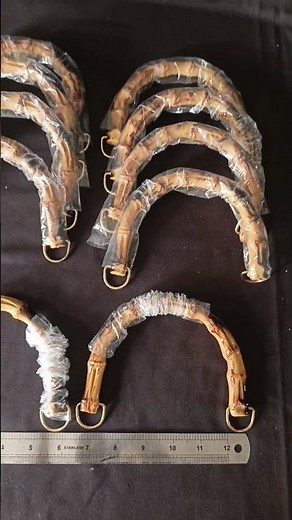 Bag Purse Handles Wooden Baghandles #crochetbag #macramebag #handmade #macrameropestore #diy