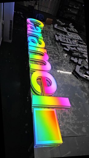 10K views · 170 reactions | It has gone beyond traditional signboards. #sign #signage #design #signagedesign #ledlight #signature #lightbox #lamplight #ledlightstrip #led #logodesign #sourcefactory #shop #store #abyss #foryou | Signmaker | Facebook