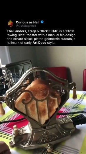 1920s Toaster That You Had to Flip Yourself 🔥