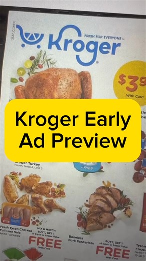 Kroger Early Ad Preview for 10/15-10/21 ➡️ Comment AD to send this to your inbox! https://www.krogerkrazy.com/kroger-weekly-ad/ | Kroger Krazy